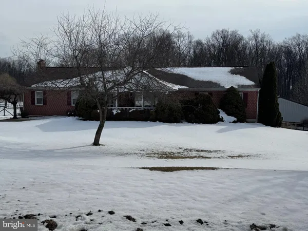 a view of a backyard of a house