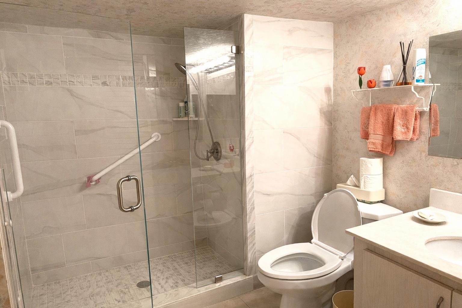 8305 Casa Del Lago, Unit E Boca Raton, FL 33433 - Photo 12 of 20 upgraded bath