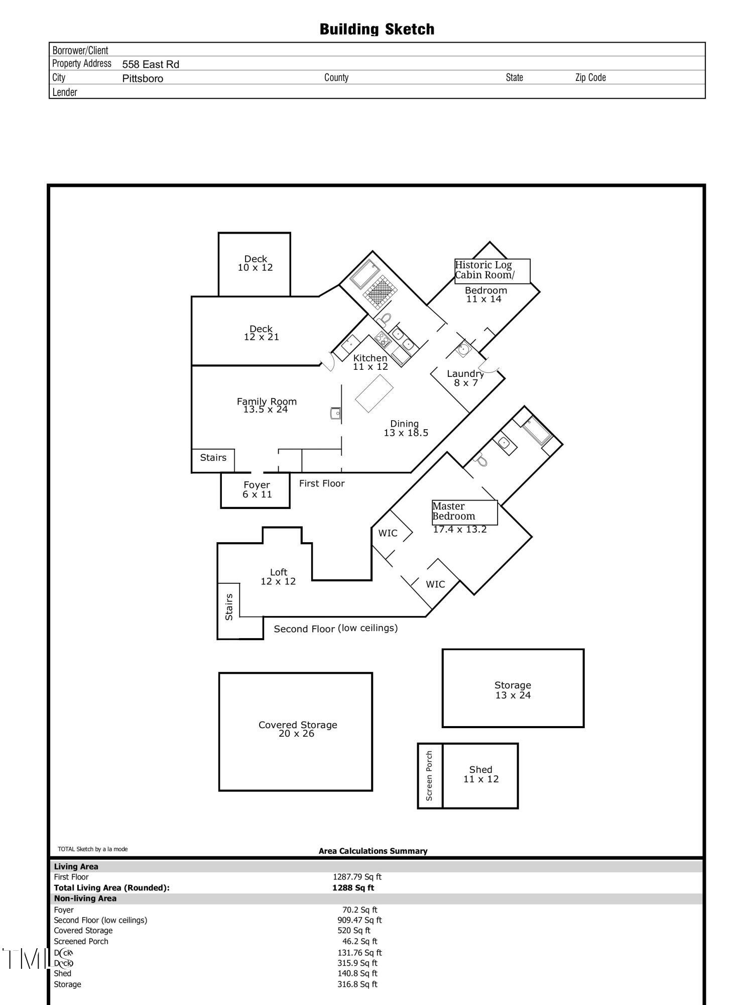 558 East Road Pittsboro, NC 27312 - Photo 46 of 46 Floorplan redraft (version 1) (2)