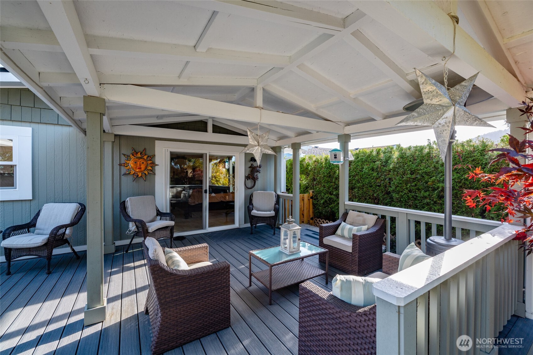 2610 East Section Street, Unit 12 Mount Vernon, WA 98274 - Photo 29 of 39 a outdoor living space with furniture and garden view