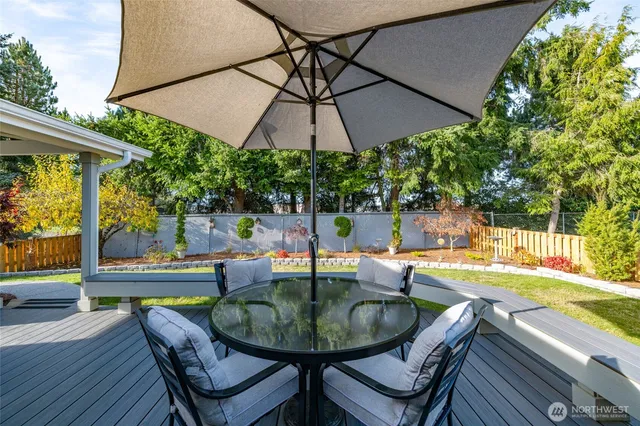 a outdoor living room with furniture