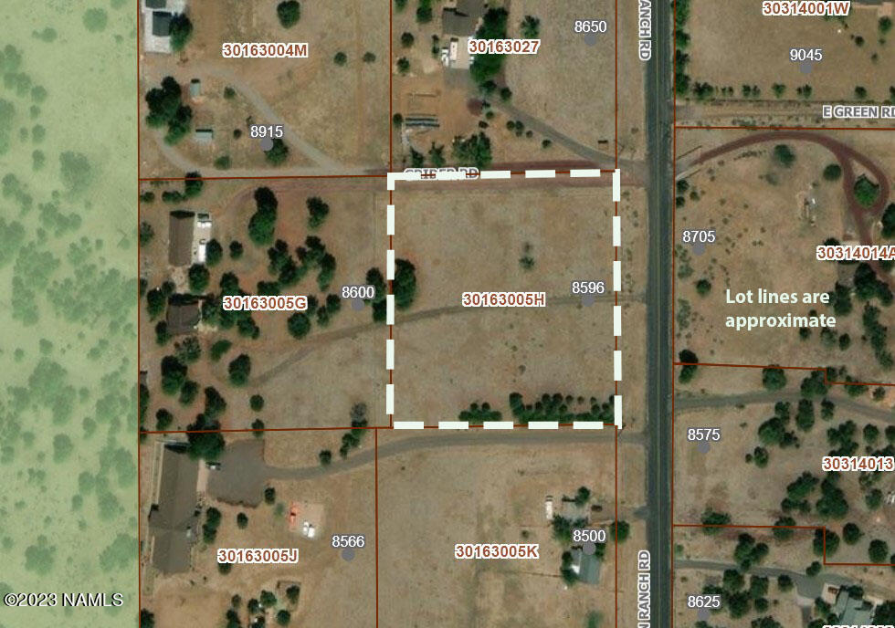 8596 Slayton Ranch Road Flagstaff, AZ 86004 - Photo 5 of 14 Lot lines