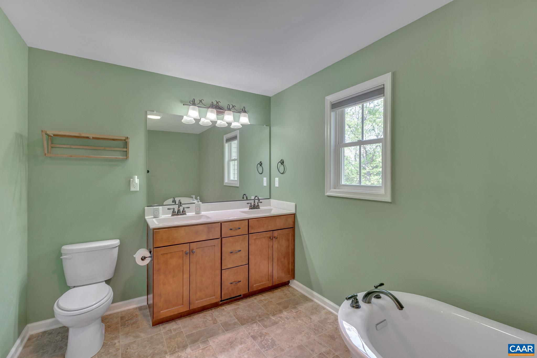 171 Goldenrod Road Ruckersville, VA 22968 - Photo 28 of 45 a spacious bathroom with a toilet sink and mirror