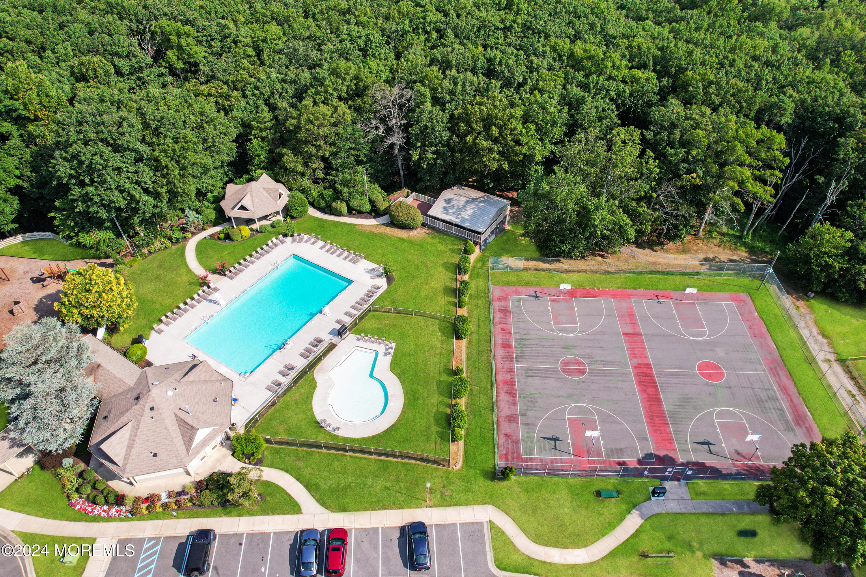 100 Whispering Oaks Way Jackson, NJ 08527 - Photo 39 of 56 aerial view of a house with outdoor space and garden view