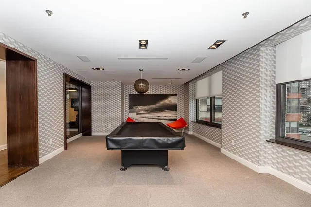 a room with furniture