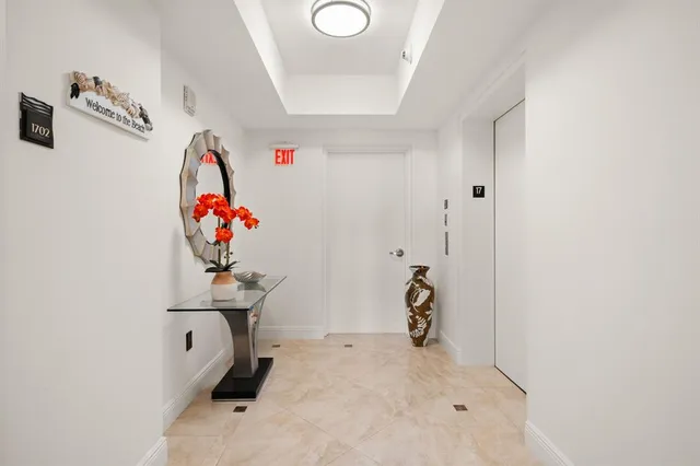 a view of a city with tall buildings