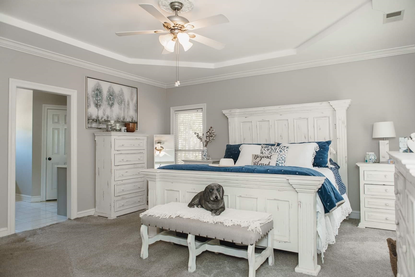 565 Schaeffer Loop Eads, TN 38028 - Photo 14 of 33 a bedroom with a bed and a table