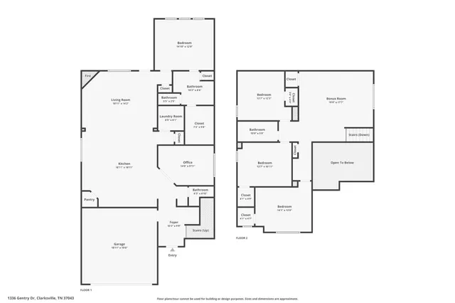 $2,595 | 1336 Gentry Drive, Clarksville, TN 37043