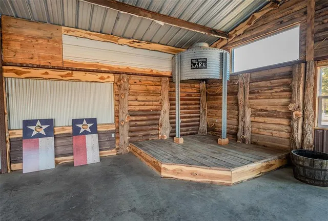 a view of an outdoor space with seating area