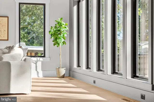 a kitchen with a stove and cabinets
