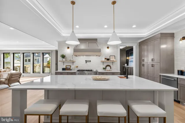 a bathroom with a double vanity sink and mirror