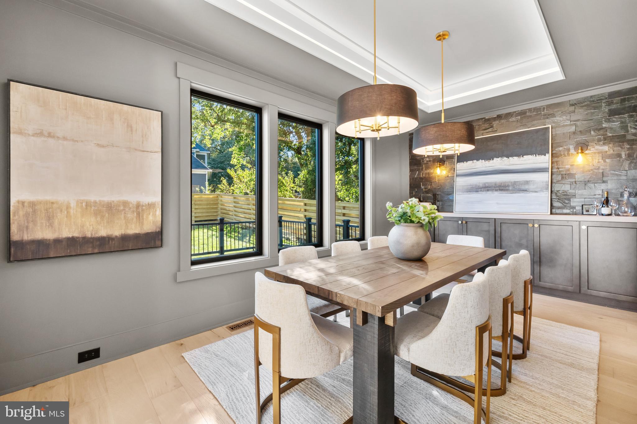 1852 Griffith Road Falls Church, VA 22043 - Photo 41 of 110 a view of a dining room with furniture window and outside view