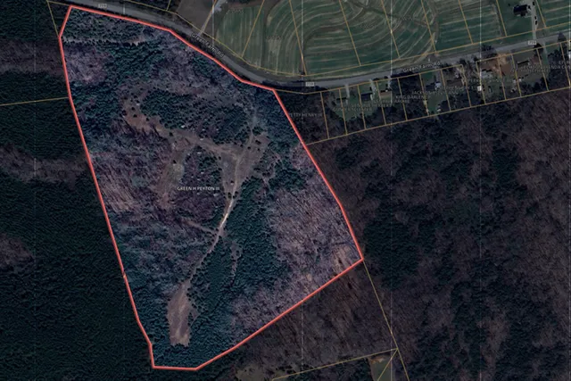 a bird view of a house