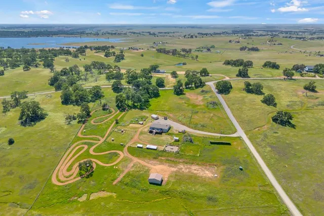 a view of a lake with a mountain