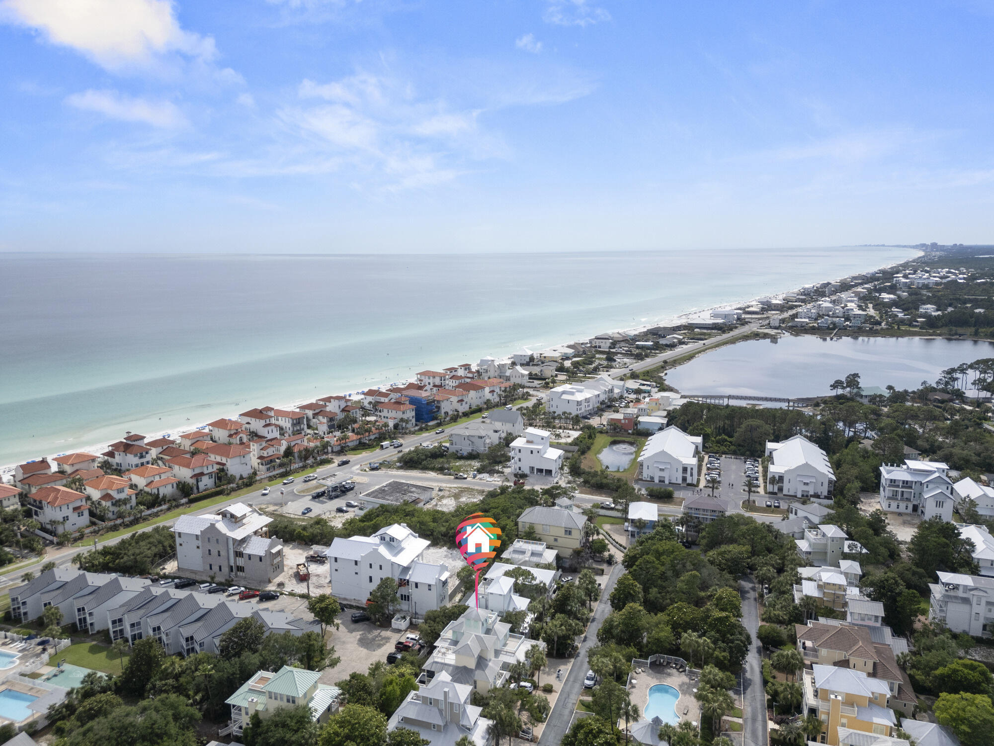 124 Pointe Circle Santa Rosa Beach, FL 32459 - Photo 52 of 60 Drone West Facing