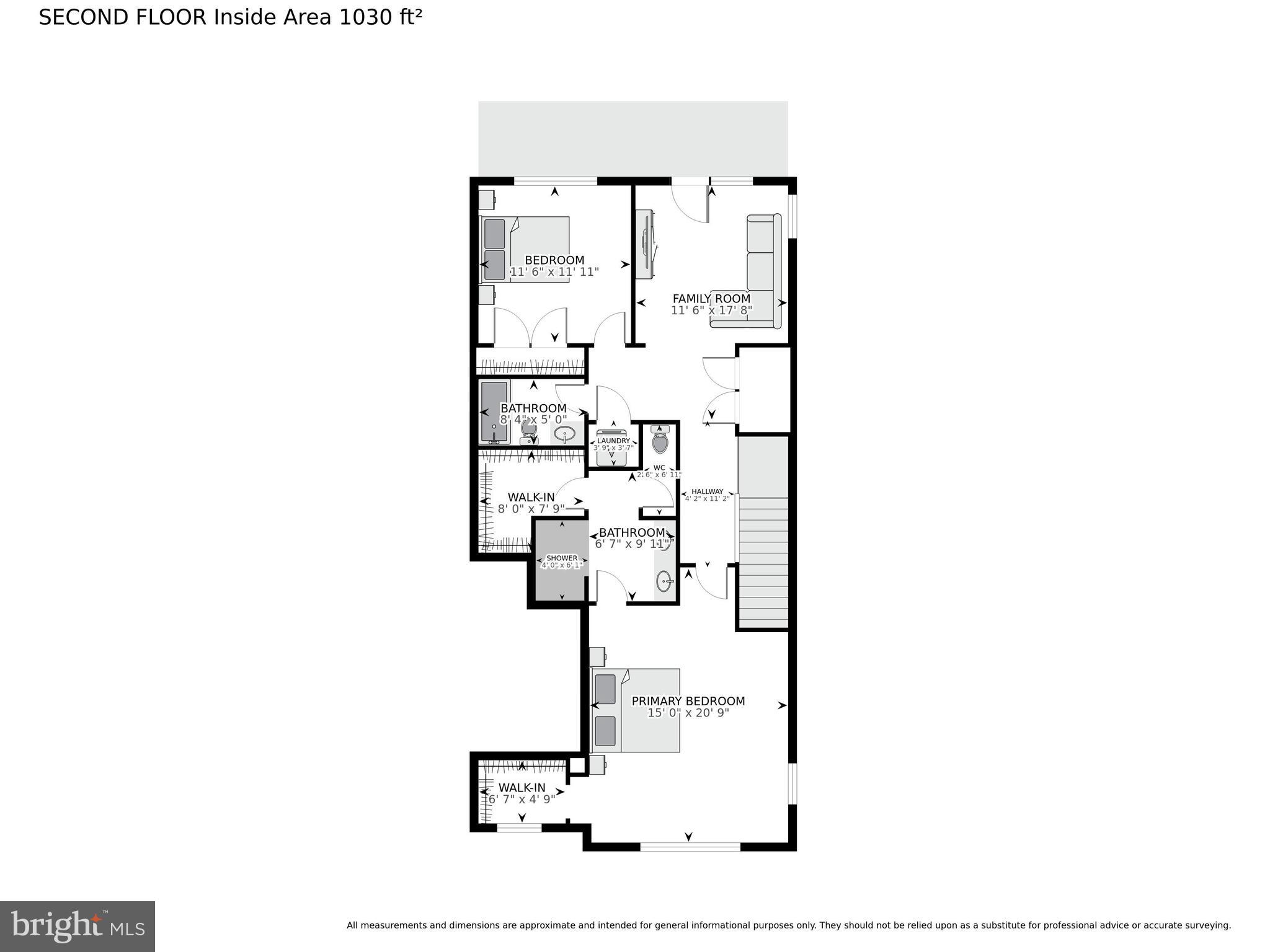 55 Silverway Drive, Unit 48 Herndon, VA 20170 - Photo 31 of 31 Second Level Floor Plan