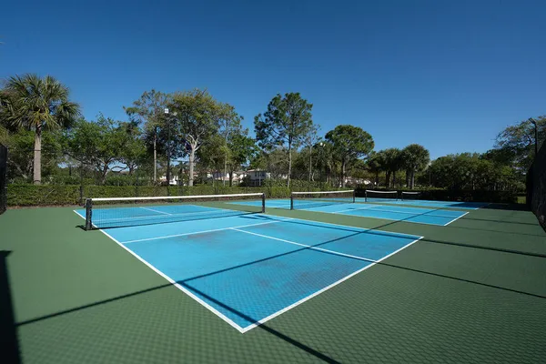 a view of a park with a slide