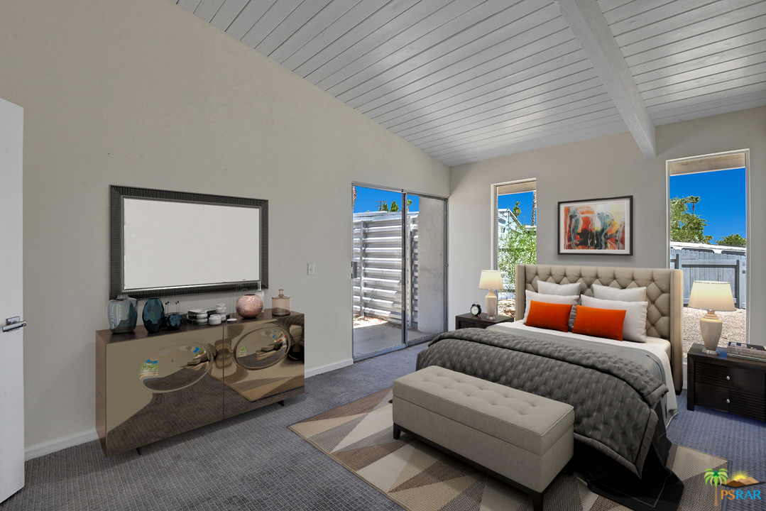 2785 North McCarn Road Palm Springs, CA 92262 - Photo 10 of 25 Master bedroom virtually staged