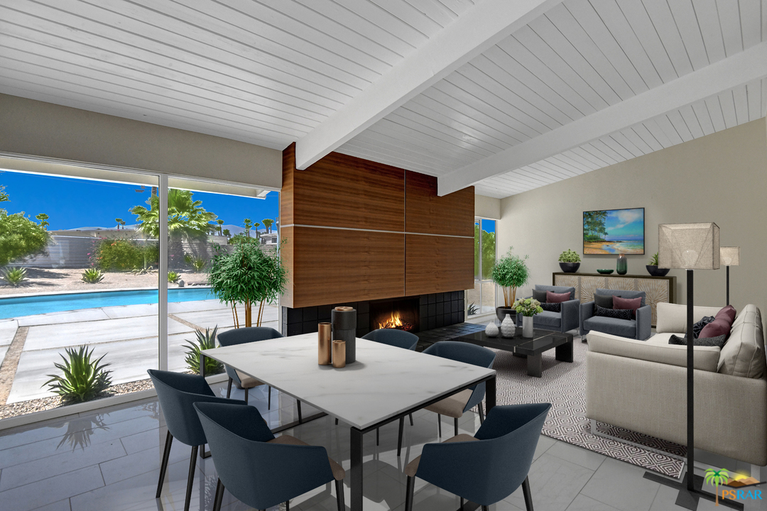 2785 North McCarn Road Palm Springs, CA 92262 - Photo 3 of 25 Virtually staged dining/living area