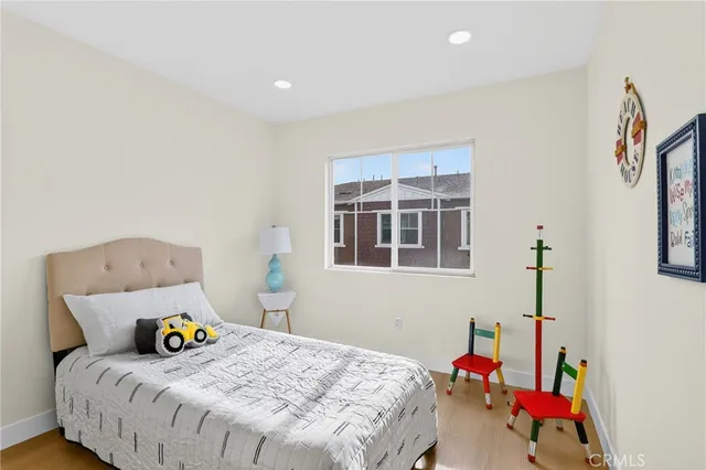 a workspace with furniture and a potted plant