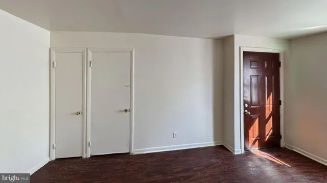 a view of an empty room