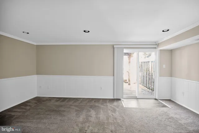 a view of an empty room