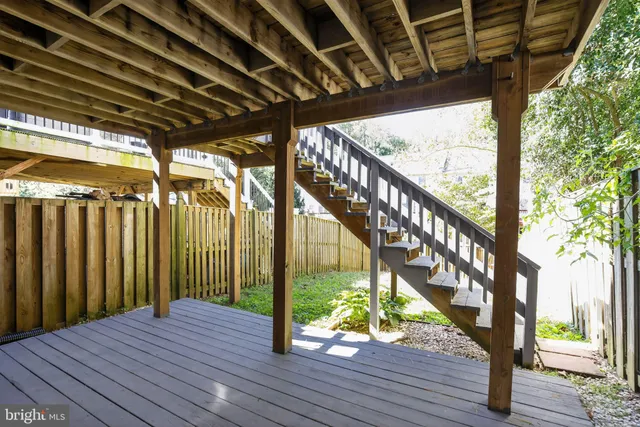 a view of deck with wooden floor and outdoor space