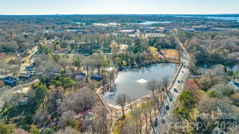 a view of lake and mountain