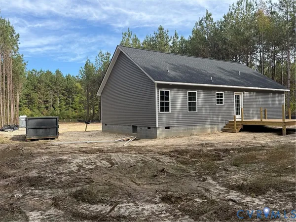 a backyard of a house
