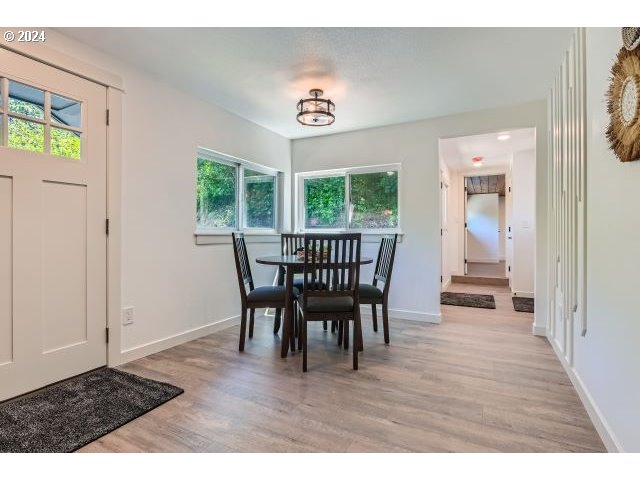 20064 South Central Point Road Oregon City, OR 97045 - Photo 15 of 34 a dining room with furniture a rug and a window