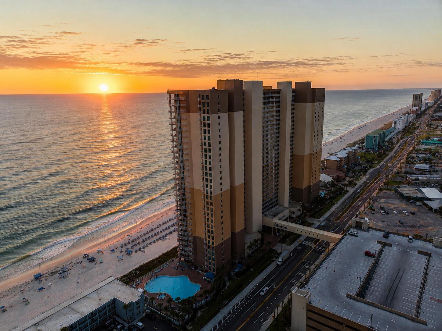16819 Front Beach Road, Unit 2916 Panama City Beach, FL 32413 - Photo 45 of 45 Tidewater at sunset