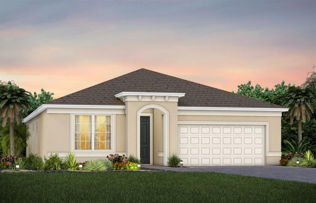 4136 Rainfall Place Sanford, FL 32773 - Photo 1 of 1 Highgate Home Design Exterior. Artistic rendering for this new construction home. Pictures are for illustrative purposes only. Elevations, colors and options may vary.