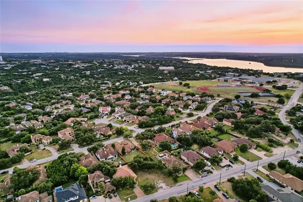 an aerial view of a city