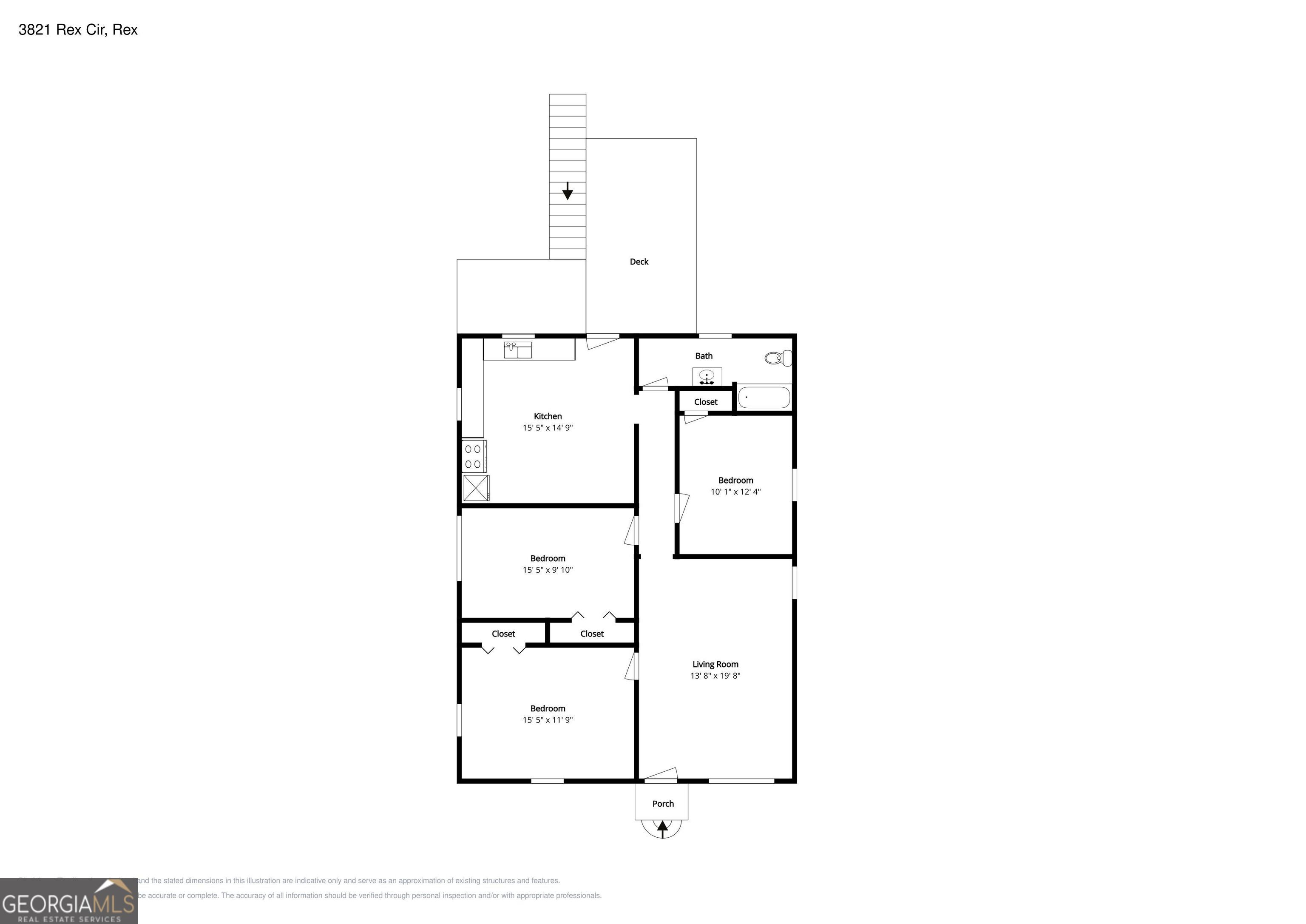 3821 Rex Circle Rex, GA 30273 - Photo 16 of 16 a picture of floor plan