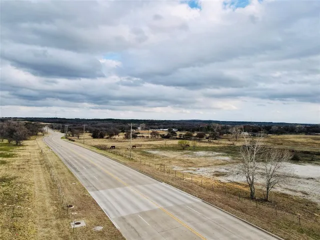 an aerial view of a residential houses