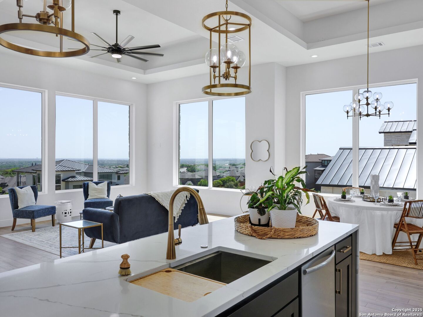 8214 Sierra Hermosa San Antonio, TX 78255 - Photo 16 of 61 a view of a dining room with furniture window and outside view