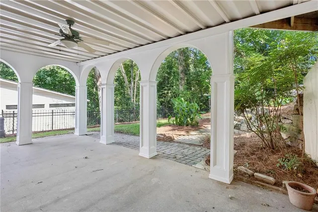 a view of a room with porch and outdoor space