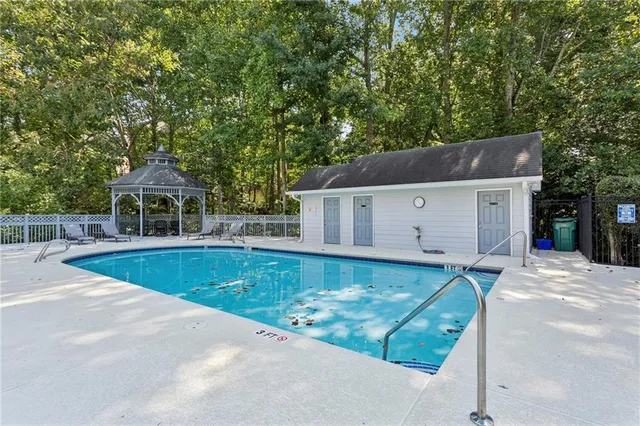 a view of a house with pool