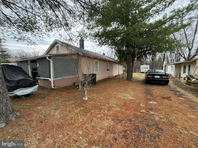 a view of a car parked in garage