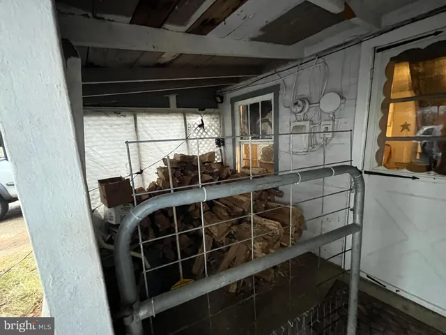 a view of storage and utility room