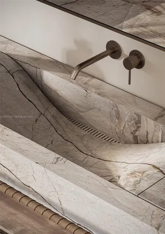 a close view of a shower in a kitchen