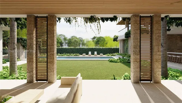 a view of a lake from a balcony