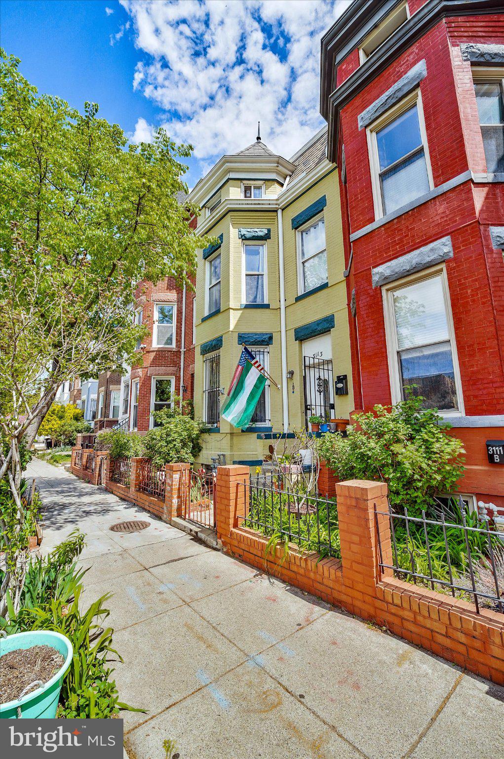3113 11th Street Northwest Washington, DC 20010 - Photo 1 of 42 Charming row homes with vibrant hues.