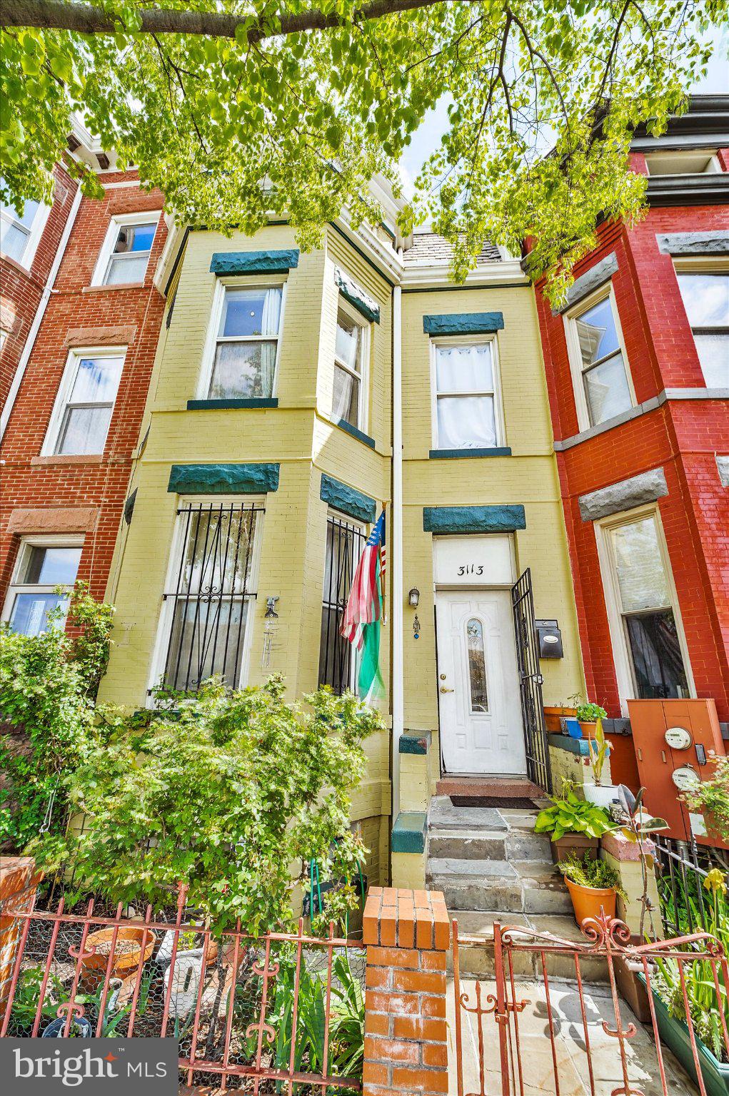 3113 11th Street Northwest Washington, DC 20010 - Photo 5 of 42 Charming two-tone home with greenery.