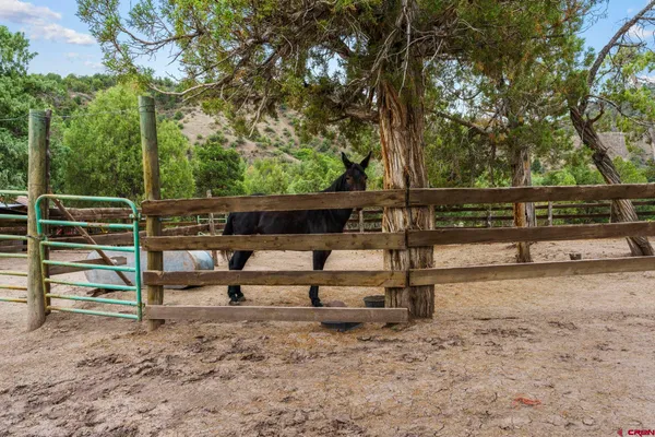 a view of outdoor space with seating