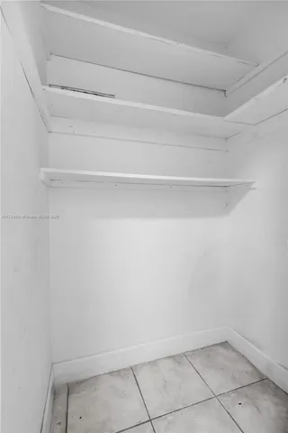 a view of a closet