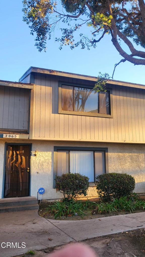 a front view of a house