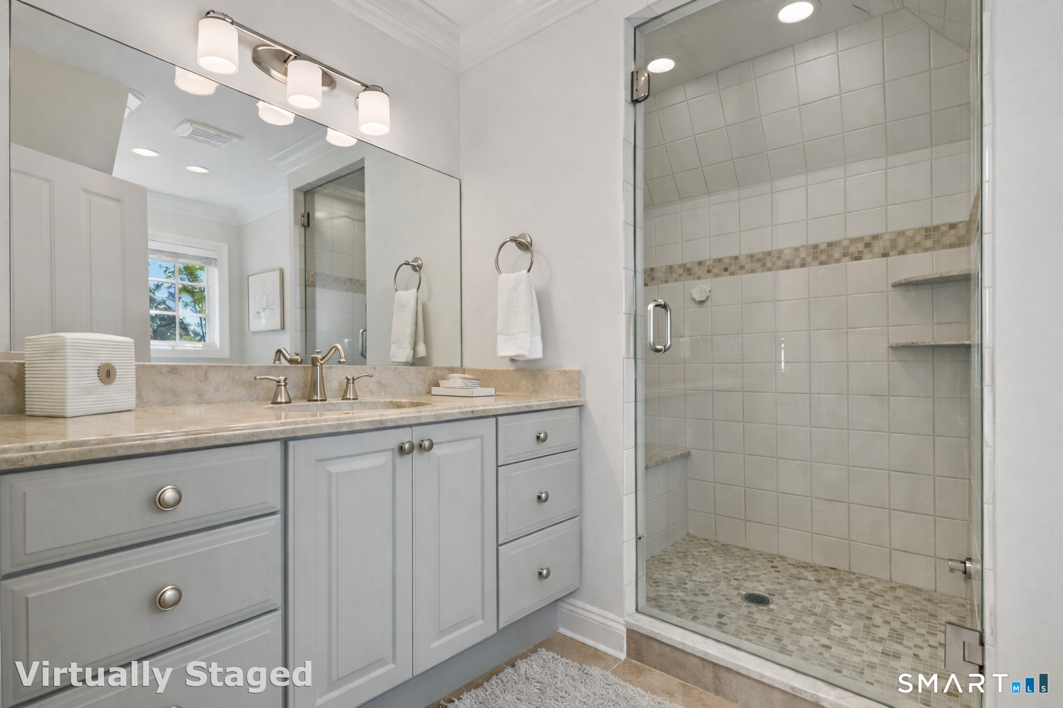 2 Longwood Drive Redding, CT 06896 - Photo 13 of 26 3rd Level Full Bathroom with Steam Shower