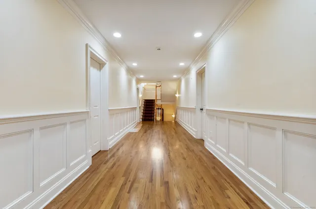 a view of a house with wooden floor