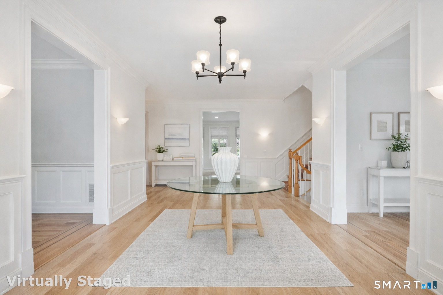 2 Longwood Drive Redding, CT 06896 - Photo 38 of 57 Large Foyer Connecting To Home Office, Family Room/Kitchen, and Dining Room